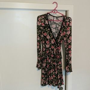 Xhilaration Floral Dress with Bell Sleeves